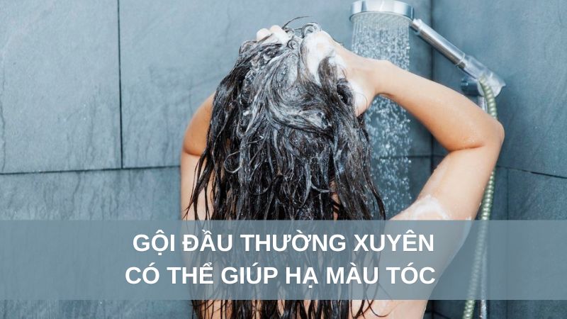 cách hạ màu tóc vàng