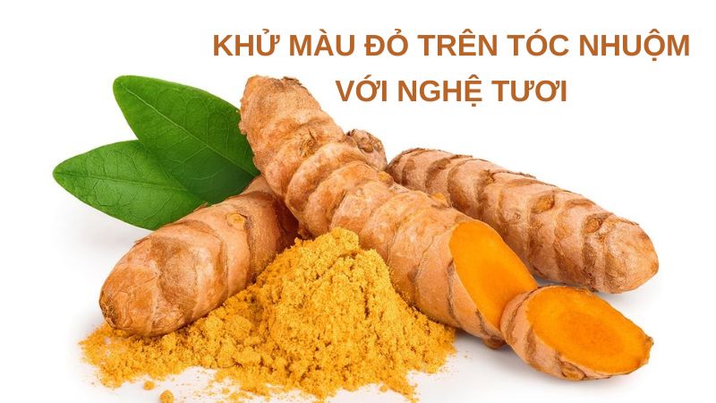 cách khử màu đỏ trên tóc tại nhà