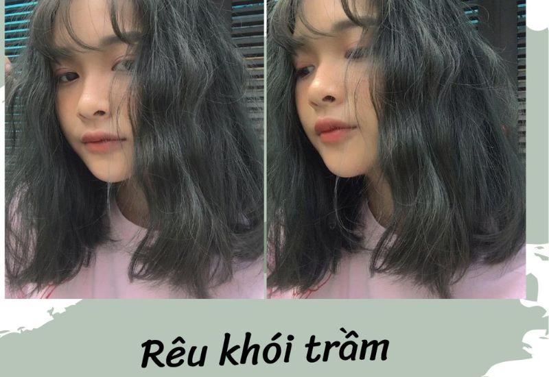 nhuộm tóc rêu khói trầm