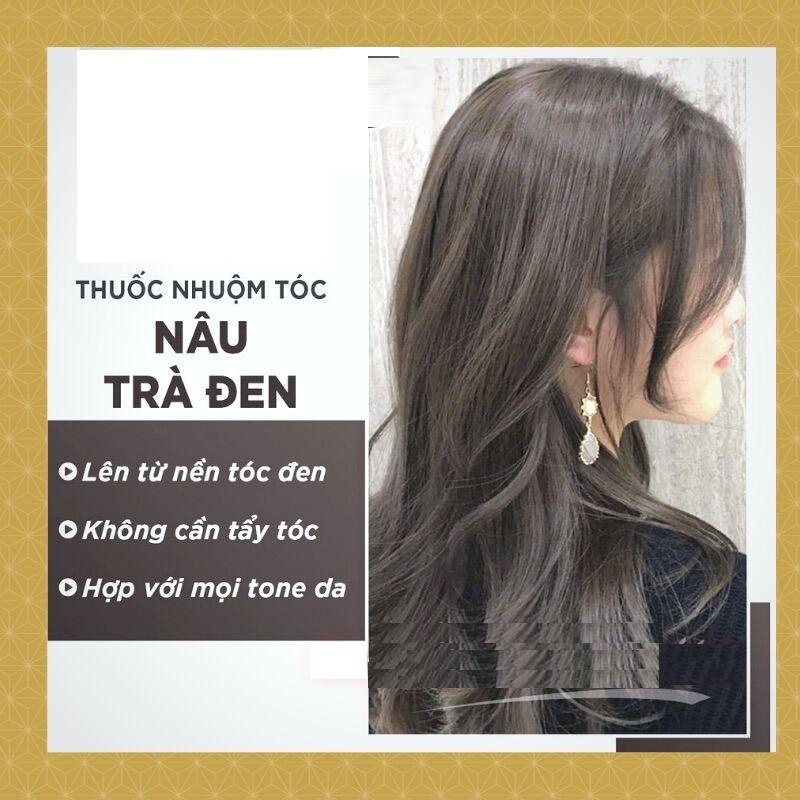 các sản phẩm chăm sóc cho tóc màu nâu trà đen