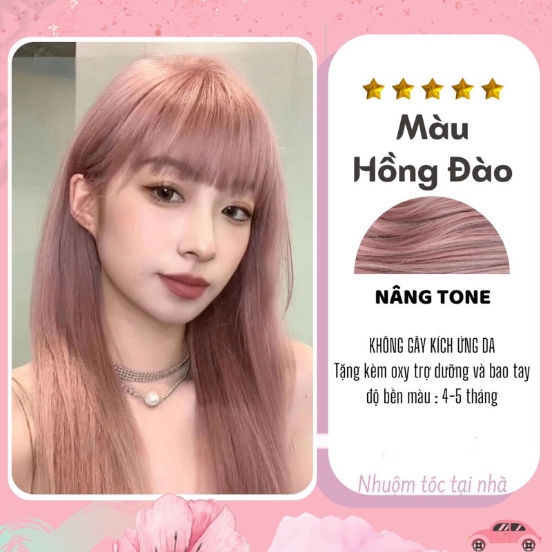 hướng dẫn chọn màu tóc hồng trà sữa