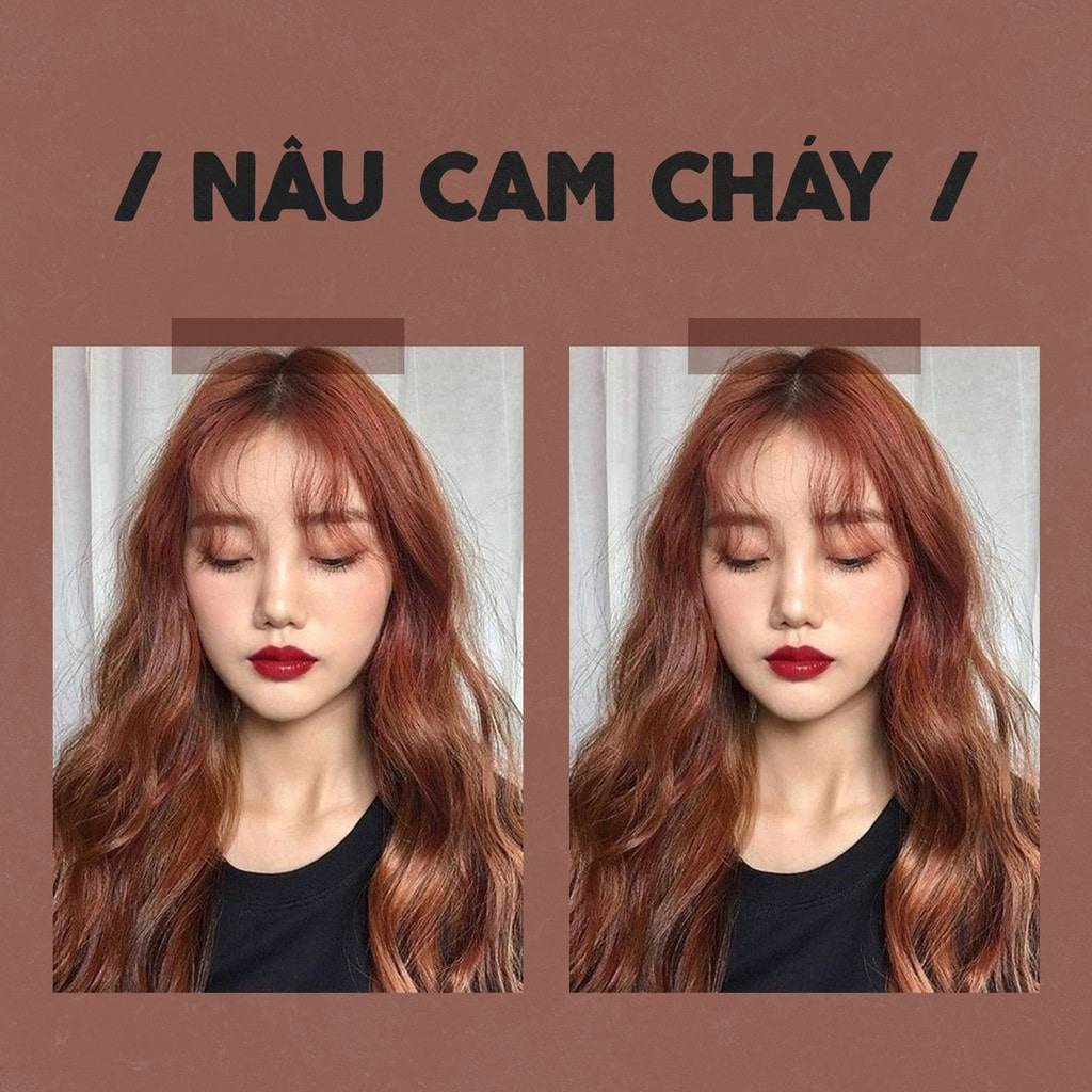 màu tóc cam đất 0023