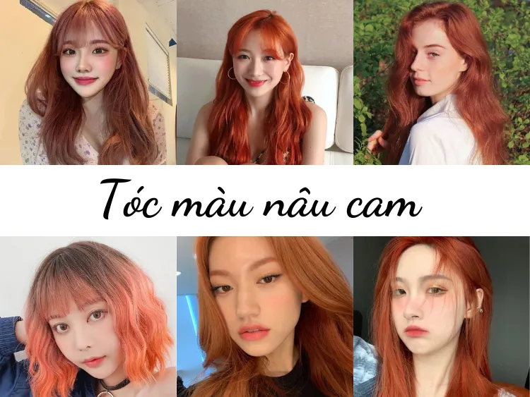 màu tóc cam đất 0028