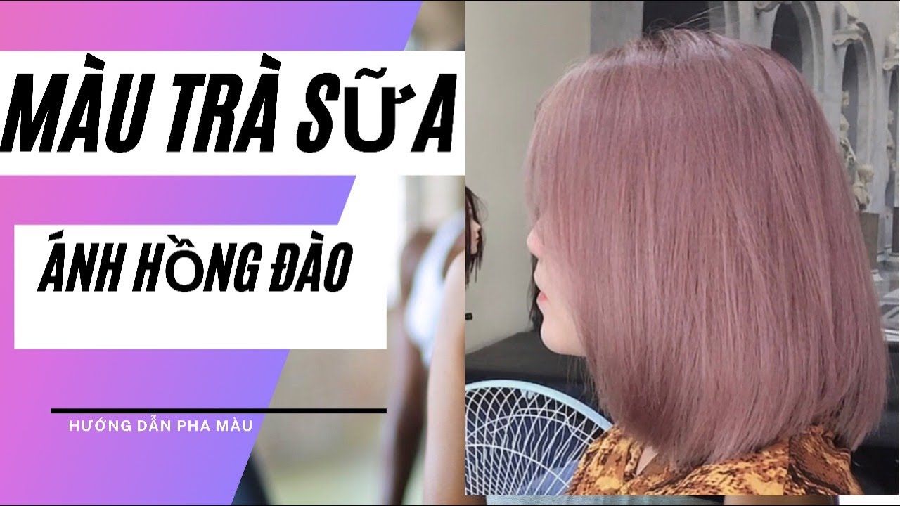 màu tóc hồng trà sữa 0042