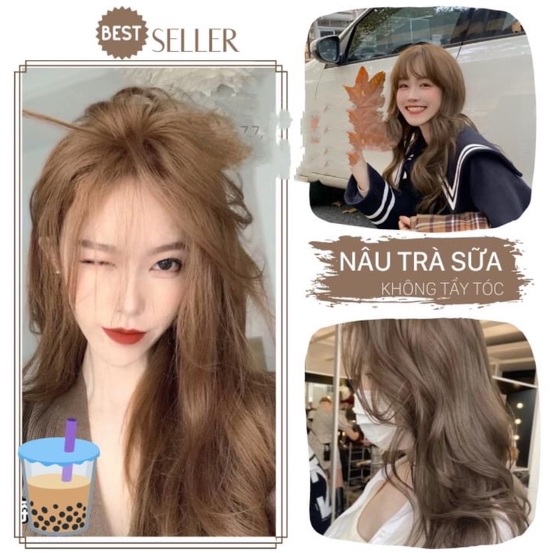 màu tóc nâu trà sữa 0030