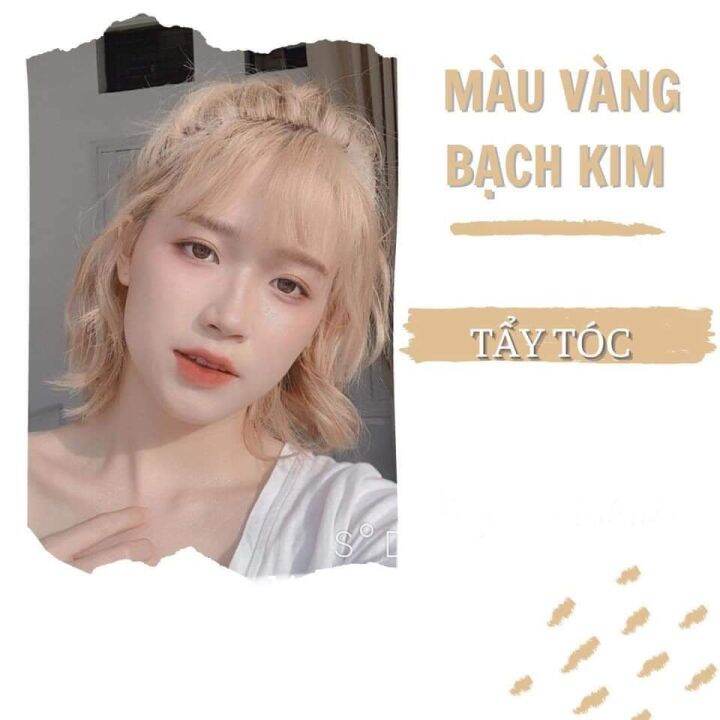 màu tóc vàng bạch kim 0040