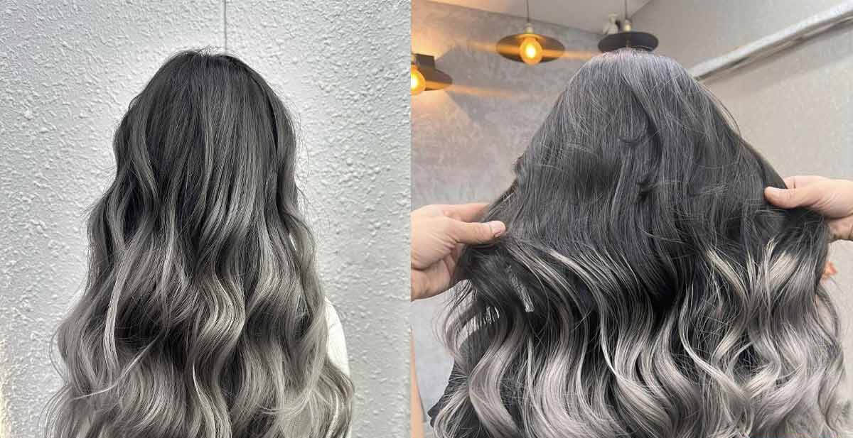 tóc balayage sáng màu